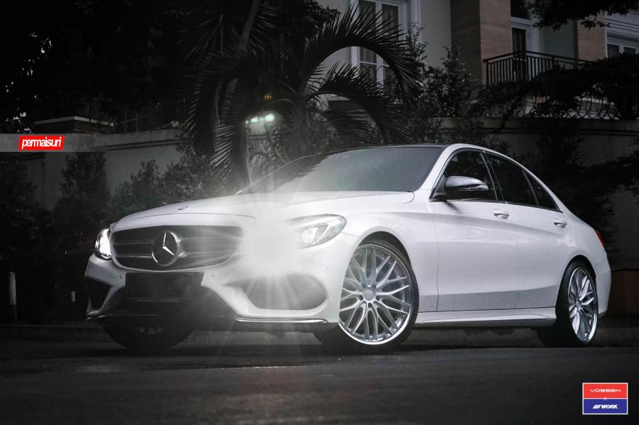Mercedes-Benz C250 AMG Line on Vossen Wheels (VWS-2) '2016